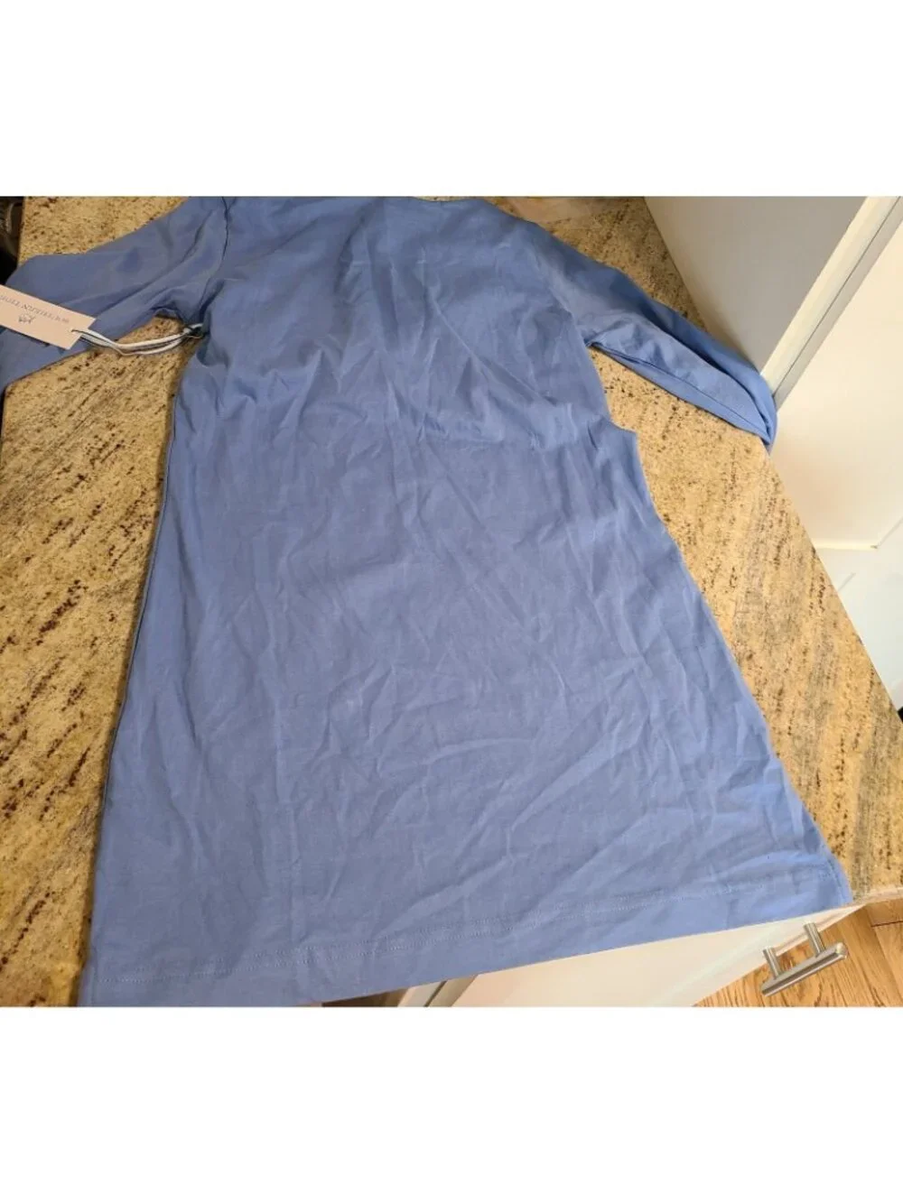 New! Southern Tide Size XS Dress Long Sleeve Hooded Blue Coverup Ultramarine